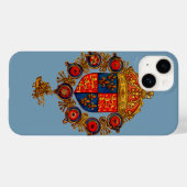 Heraldiek met kroon Case-Mate iPhone case (Achterkant (horizontaal))