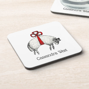 Heraldisch Gebande Schapenram Crest Embleem Bier Onderzetter