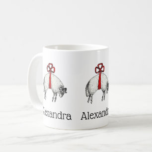 Heraldisch Gebande Schapenram Crest Embleem Koffiemok