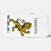 Heraldisch Leeuw Staand Crest Embleem C Case-Mate iPhone Case (Achterkant (horizontaal))
