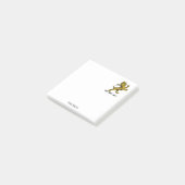 Heraldisch Leeuw Staand Crest Embleem C Post-it® Notes (Schuin)