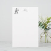 Heraldisch Leeuw Staand Kuif Embleem Briefpapier (Staand voorkant)