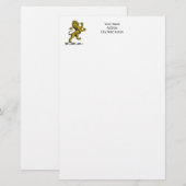 Heraldisch Leeuw Staand Kuif Embleem C Briefpapier (Voorkant / Achterkant)