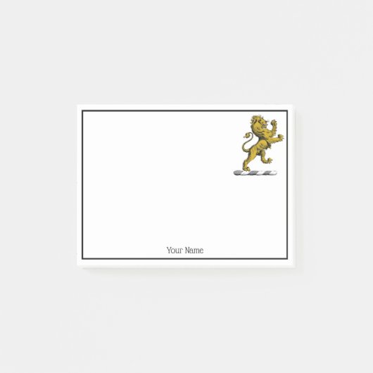 Heraldisch Leeuw Staand Kuif Embleem C Post-it® Notes (Voorkant)