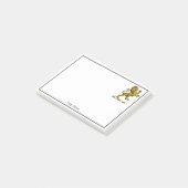 Heraldisch Leeuw Staand Kuif Embleem C Post-it® Notes (Schuin)