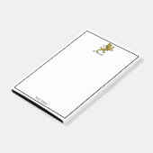 Heraldisch Leeuw Staand Kuif Embleem C Post-it® Notes (Schuin)