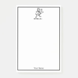 Heraldisch Leeuw Staand Kuif Embleem Post-it® Notes