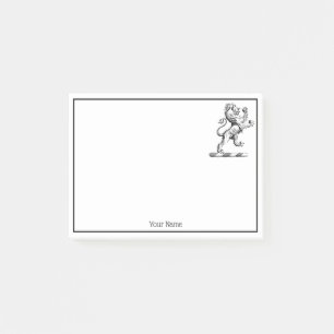 Heraldisch Leeuw Staand Kuif Embleem Post-it® Notes