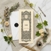 Heraldisch monogram save the date kaart