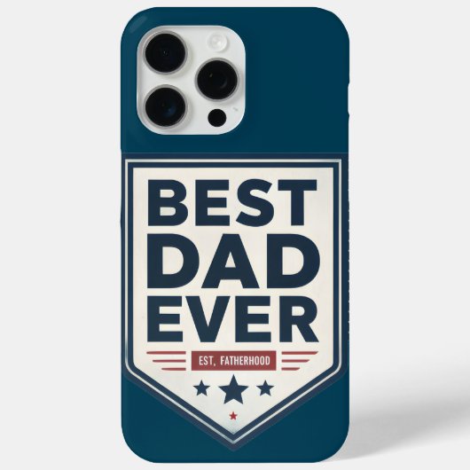 Heraldisch Schild Vormgeving 'Beste Papa Ooit' Case-Mate iPhone Case (Achterkant)
