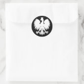 Heraldische Adelaar Ronde Sticker (Tas)