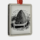 Heraldische  bijen en bijenkorven #1 metalen ornament (Rechts)