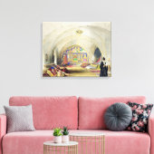 Heraldische Design uit de "kunst en industrie" pub Canvas Afdruk (Insitu (Woonkamer))