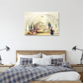 Heraldische Design uit de "kunst en industrie" pub Canvas Afdruk (Insitu (Slaapkamer))