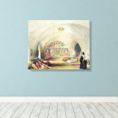 Heraldische Design uit de "kunst en industrie" pub Canvas Afdruk (Insitu (Houten vloer))