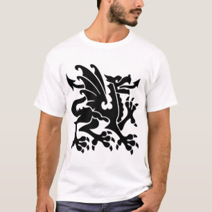 Heraldische Draak 01 - Zwart T-shirt