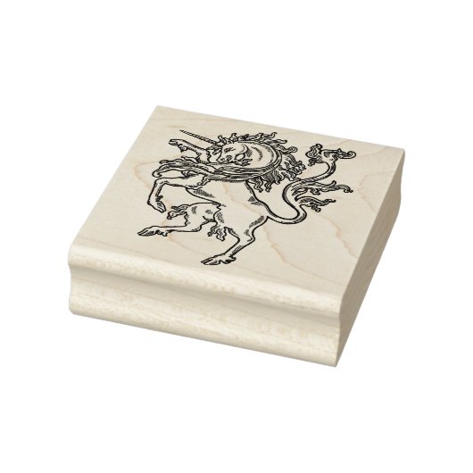 Heraldische Eenhoornstempel 2,5 x 2,5" Rubberstempel (Stempel)