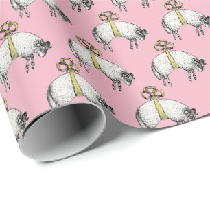 Heraldische Gebande Wol Ram Schaap Crest Embleem Y Cadeaupapier