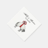 Heraldische Gebandeerde Vacht Ram Schaap Crest Emb Servet (Hoek)