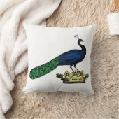 Heraldische  gestileerde pacock op kroon C Kussen (Deken)