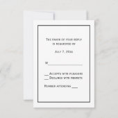 Heraldische  gestileerde pacock op kroon C RSVP Kaartje (Achterkant)