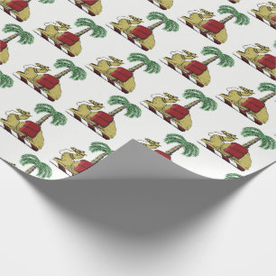 Heraldische Kameel Palmboom Kleur Wapen Cadeaupapier