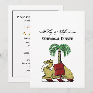 Heraldische Kameel Palmboom Kleur Wapen Kaart