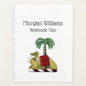Heraldische Kameel Palmboom Kleur Wapen Planner (Voorkant)