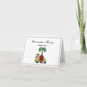 Heraldische Kameel Palmboom Kleur Wapenkaart Bedankkaart