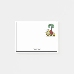 Heraldische Kameel Palmboom Kleur Wapenkaart Post-it® Notes