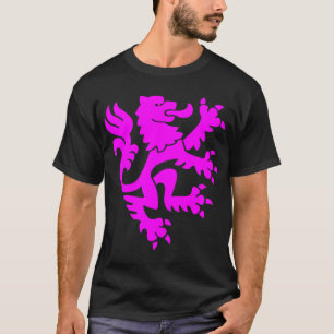 Heraldische Leeuw 01 - Magenta T-shirt