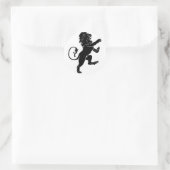 Heraldische leeuw ronde sticker (Tas)