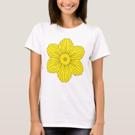 Heraldische narcis t-shirt (Voorkant)