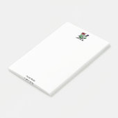 Heraldische Roos en dikke laag wapenstilstand Post-it® Notes (Schuin)