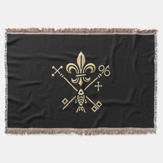 Heraldische Symbole Decke Deken (Voorkant)