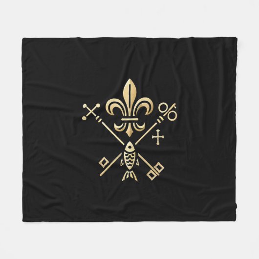 Heraldische Symbole Decke Fleece Deken (Voorkant (Horizontaal))