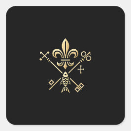 Heraldische Symbole  Vierkante Sticker