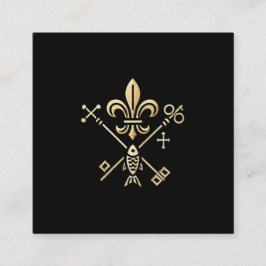 Heraldische Symbole  Vierkante Visitekaartje