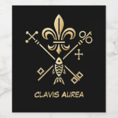 Heraldische Symbole  Wijn Etiket (Enkel label)