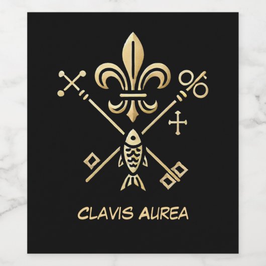 Heraldische Symbole  Wijn Etiket (Enkel label)