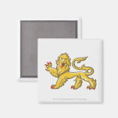 Heraldische symbool van de leeuwenstaarder magneet (Voorkant / Achterkant)