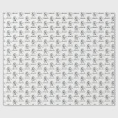 Heraldische Unicorn-kweekmunt van het wapenembleem Cadeaupapier (Vlak)