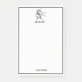Heraldische Unicorn-kweekmunt van het wapenembleem Post-it® Notes (Voorkant)