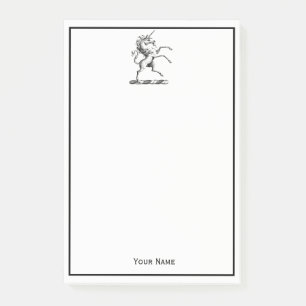 Heraldische Unicorn-kweekmunt van het wapenembleem Post-it® Notes