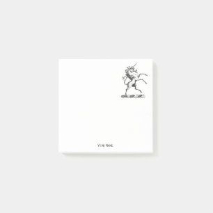 Heraldische Unicorn-kweekmunt van het wapenembleem Post-it® Notes