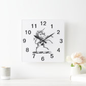 Heraldische Unicorn-kweekmunt van wapenemblem TnF Vierkante Klok (Huis)