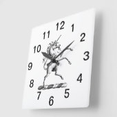 Heraldische Unicorn-kweekmunt van wapenemblem TnF Vierkante Klok (Hoek)