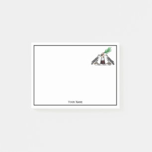 heraldische valken met handbediende kam post-it® notes