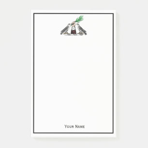 heraldische valken met handbediende kam post-it® notes