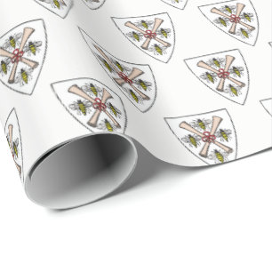 Heraldische Vintage 4 Bijen Rol Schildskust Wt Cadeaupapier